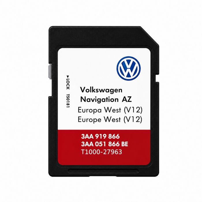 SD Card GPS Navi VW RNS 315 Map V12 Europa Est-West 2022