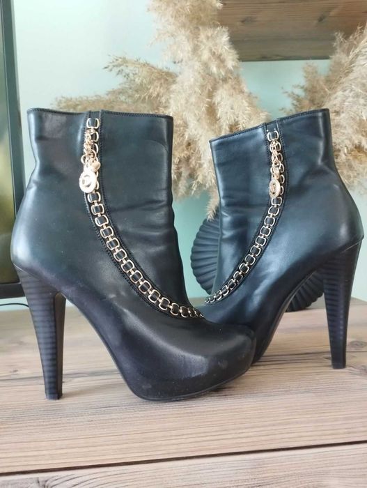 Кожени високи обувки, номер 38