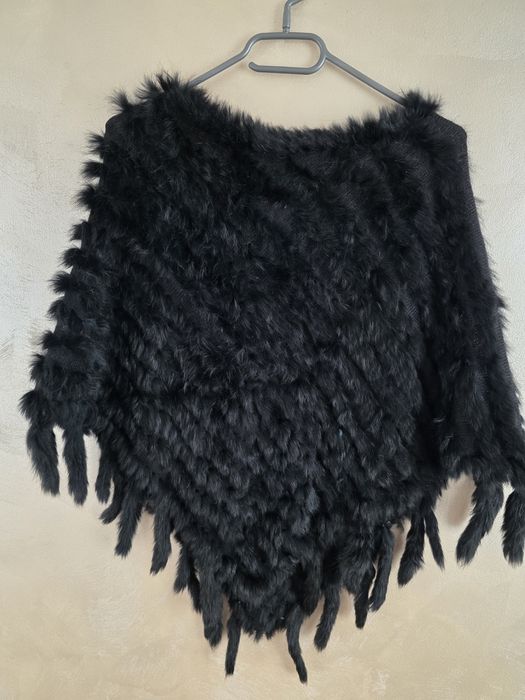 Capa/pelerina blana naturala