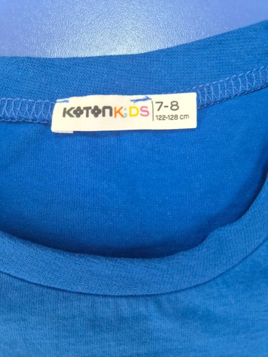 Koton детски дрехи, блуза/тениска момче Athletic League, синьо-бяло, НОВО – 1 бр. €2.99 / 3 бр. €7.99
