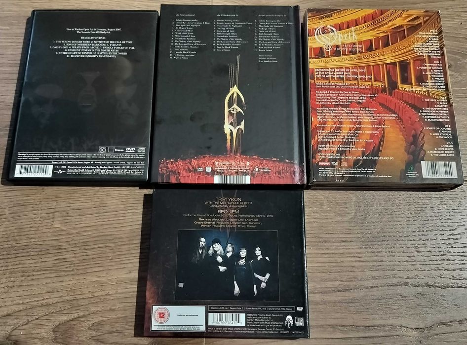 Immortal, Emperor, Opeth, Triptykon Lot CD DVD