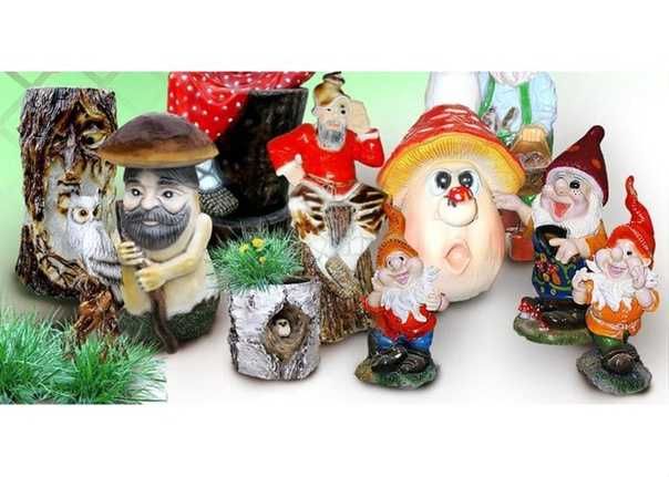 Фигуры садовые гипс