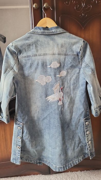 Джинсовый женский кардиган