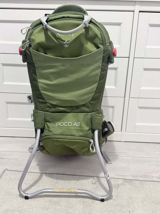 Osprey Poco AG – rucsac port-bebe pentru drumeții, stare foarte bună