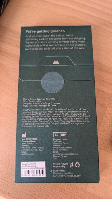 Husă Mous Google Pixel 9 Pro XL MagSafe, culoare Warm Taupe