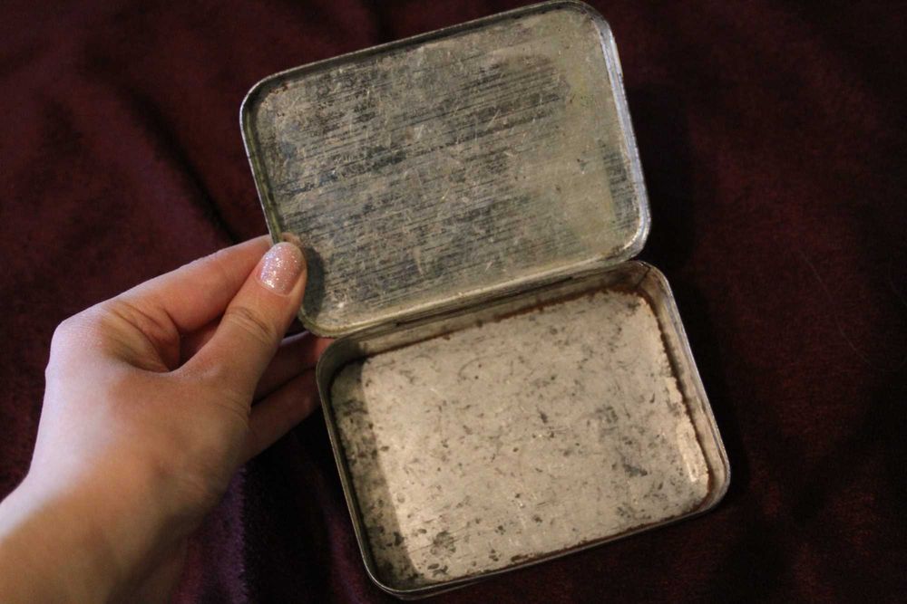 Металлическая шкатулка бабочки СССР