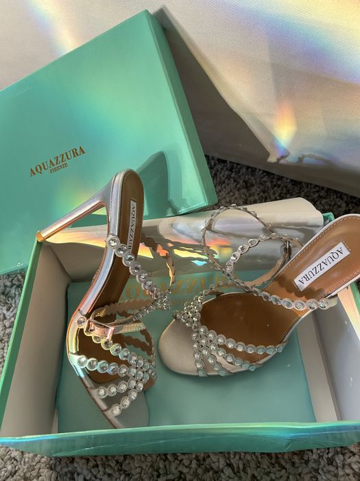 Sandale Aquazzura Tequilla piele naturala pe stoc