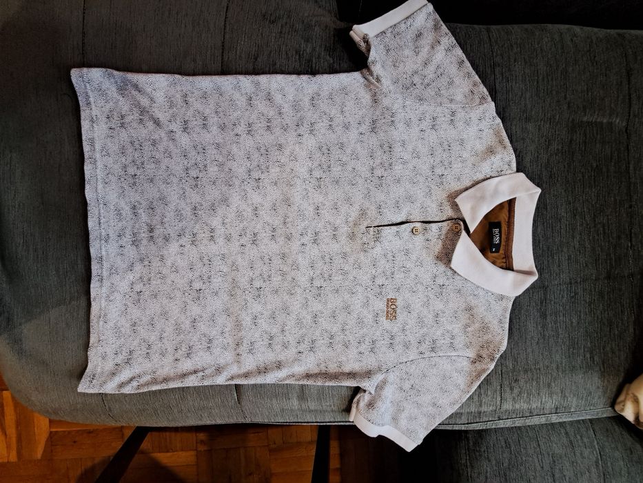 Мъжка риза Hugo Boos с къс ръкав.Размер М