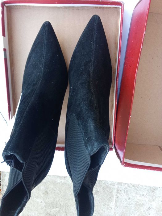 Botine dama piele, cu eticheta