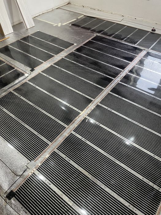 Тёплые полы , монтаж. Тепловизор.