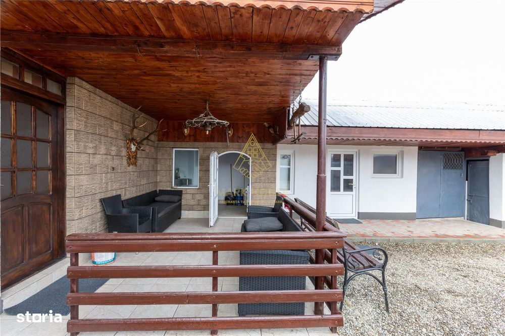 Casa P+M, teren 1500 mp + Afacere de Vanzare, com. Blagesti