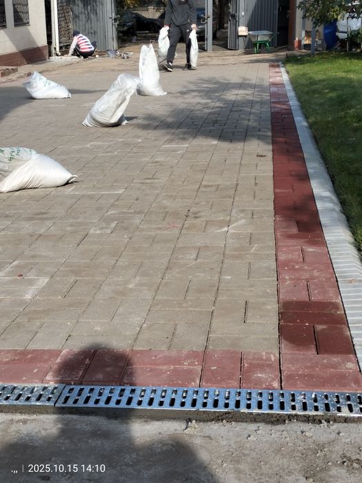 Укладка брусчатка
