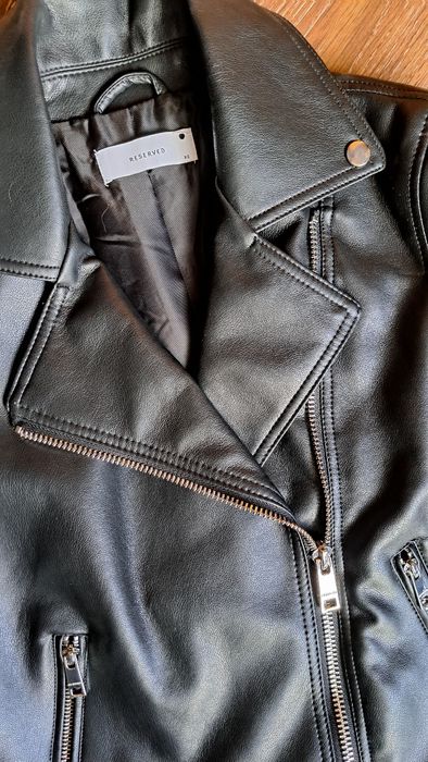 НОВО! Reserved дамско кожено яке XS