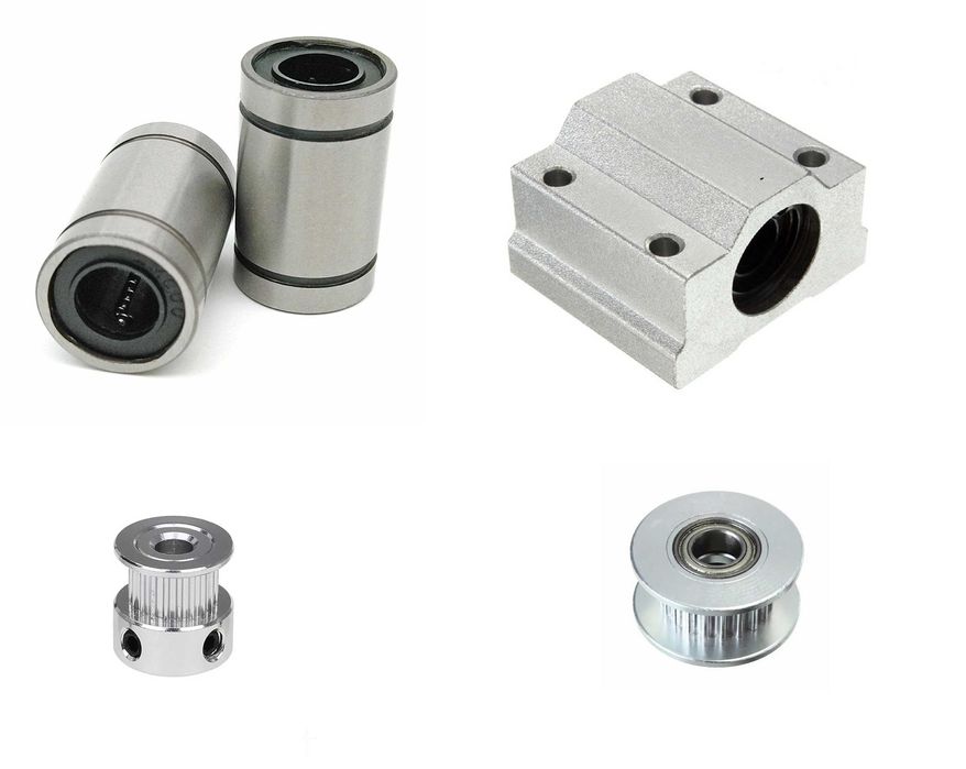 Fulie curea GT2, rulment liniar SCS8UU, LM8UU