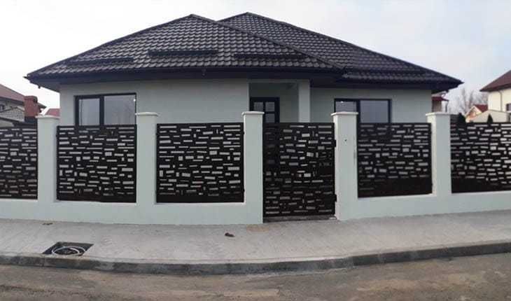 Garduri si porti stil jaluzea, sipca metalica, tabla cutata