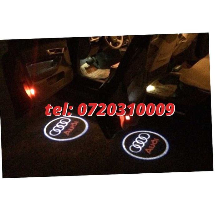 Lumini Usi Audi A1 A3 A4 A5 A6 A7 A8 Q3 Q5 Q7 Logo Proiectoare Dedica