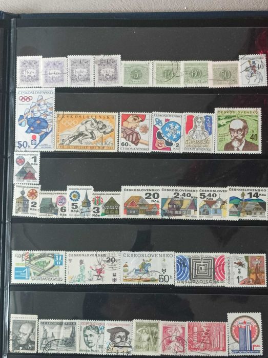 Колекции пощенски марки от бившата Чехословакия, Дания и Унгария