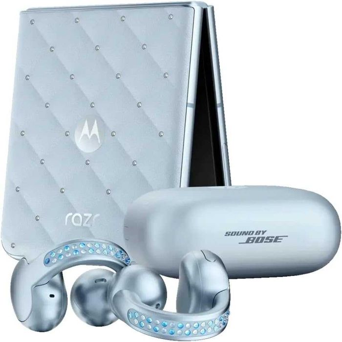 Motorola Razr 60 256GB + 8GB RAM + Buds Loop Bundle Swarovski Edtition Нов! 2г. Гаранция!
