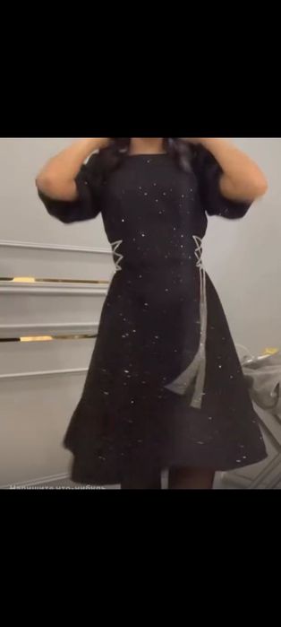 Блестящие платье твид