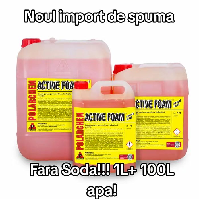 Spuma activa POLARCHEM 23kg-Self.Pompa pe 15%.Frisca groasa23kg=46kg