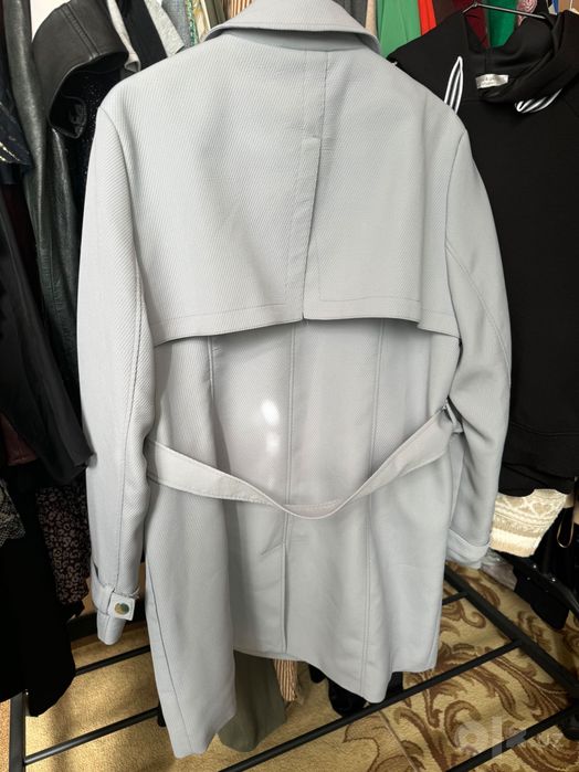 НОВЫЙ двубортный тренч Kenneth Cole Нью-Йорк .размер XL