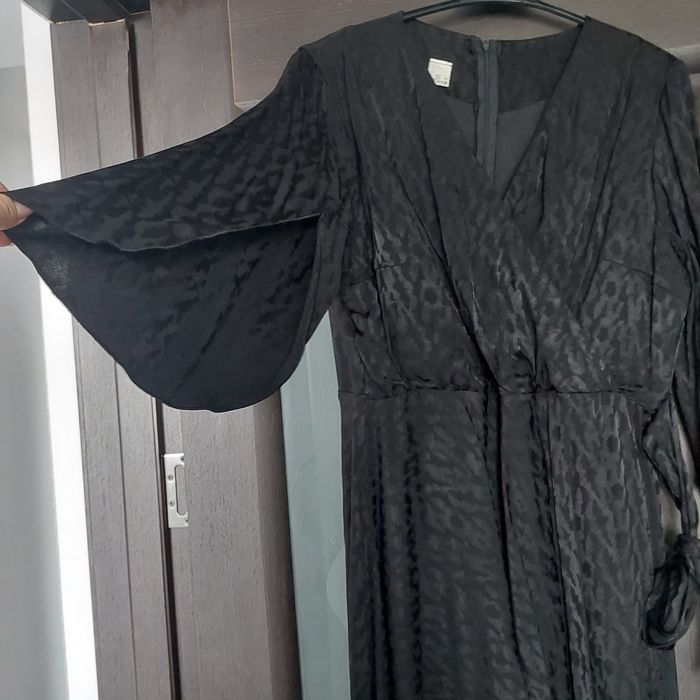 Rochiță neagra animal print - xxl