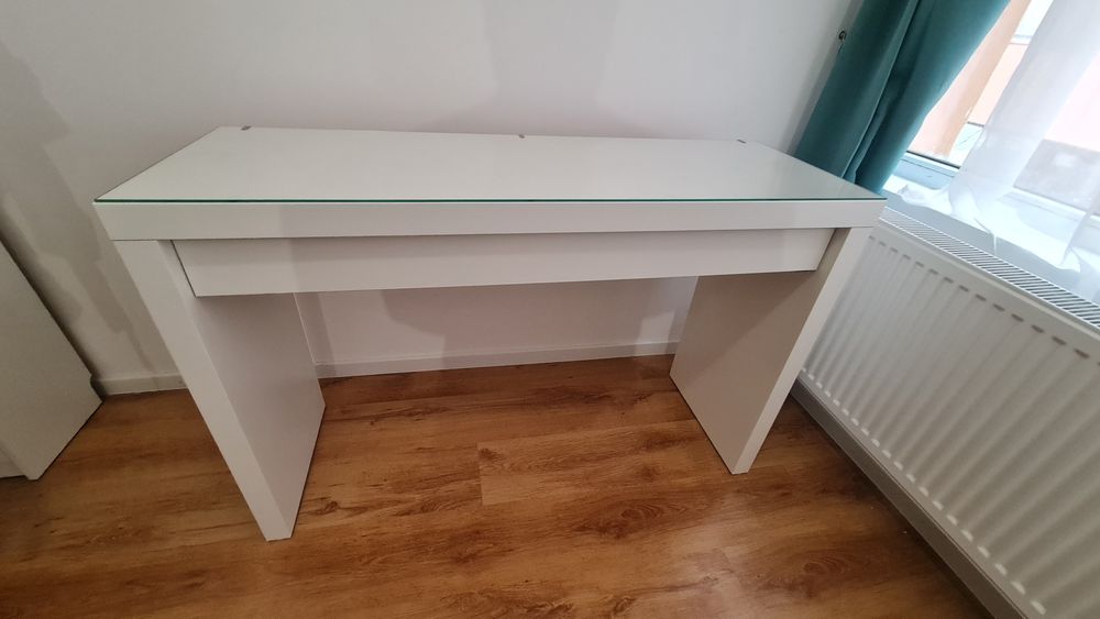 Birou masa machiaj MALM alb