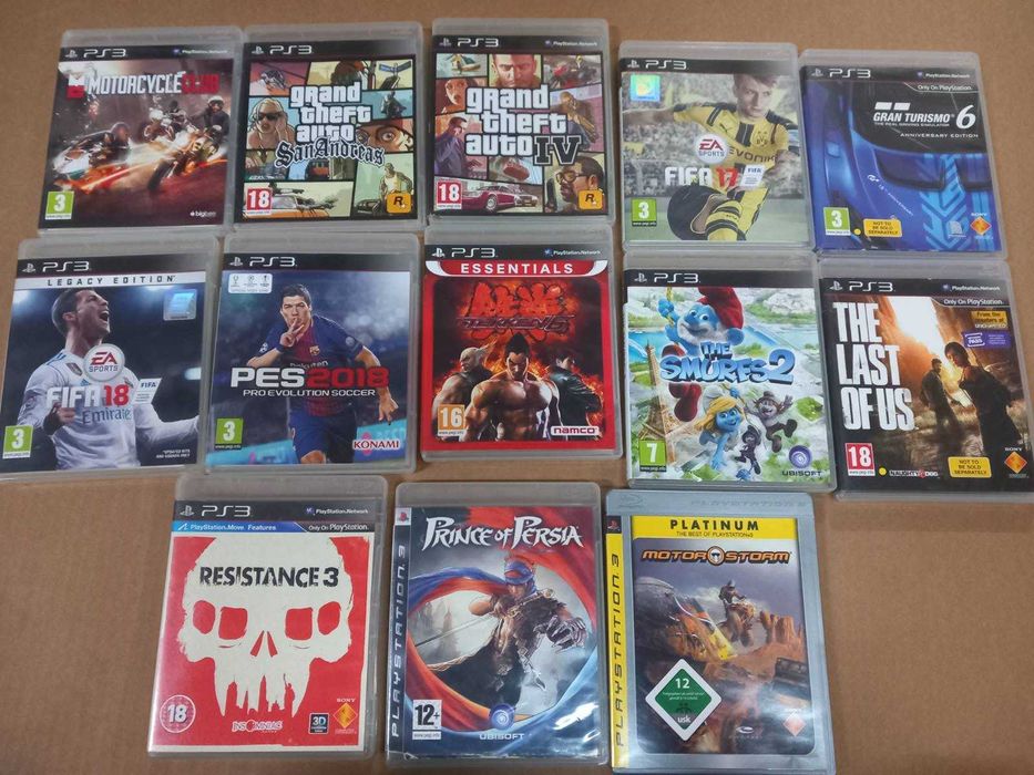 PS3 fifa 18/fifa 17/gta4/san andreas