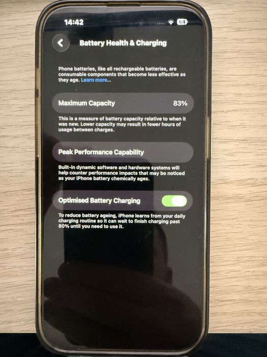 iPhone 14 Pro Space Black, 512 GB, 83% baterie