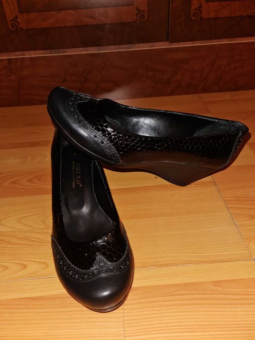 Туфли  кожанные чёрные Турция