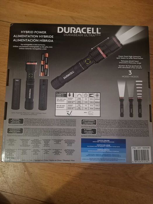 Фенер Duracell 1200 lumens