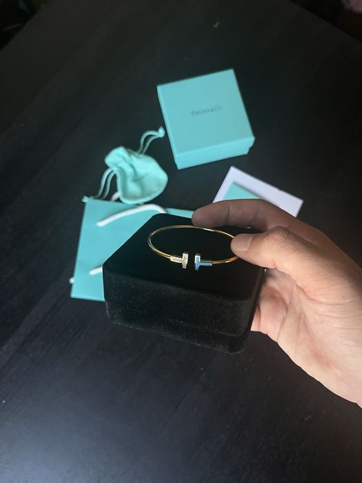Bratara T Tiffany & Co. Gold