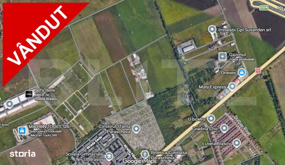 De vanzare, teren intravilan 7667mp, Triaj