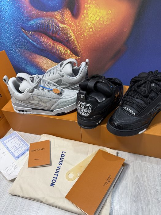 Adidasi Louis Vuitton Skate piele naturala 100% Full Box colectie noua