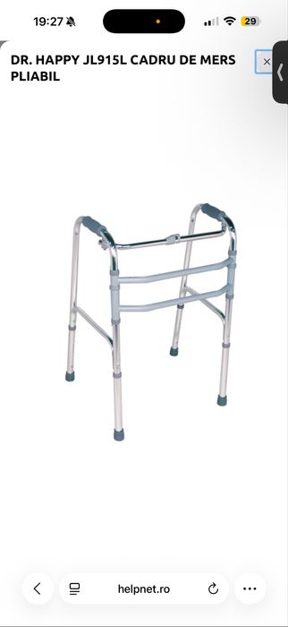 Cadru de mers pliabil