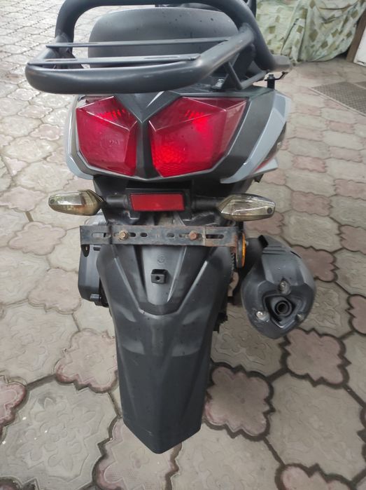 Мопед самурай на ходу