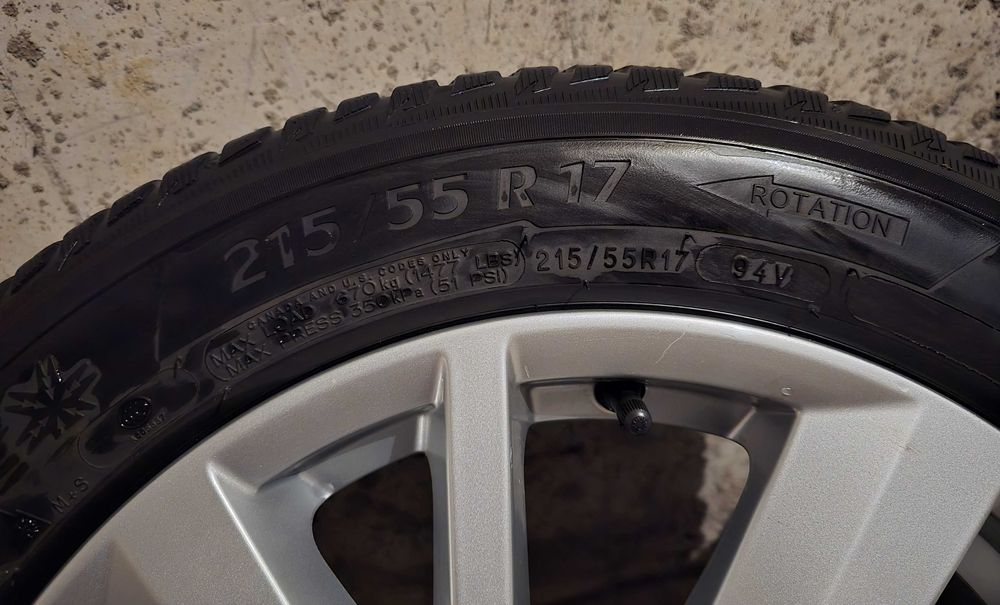 17 Джанти за VAG със зимни гуми Michelin