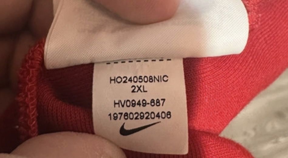 NIke Tech Fleece Rosu 2XL