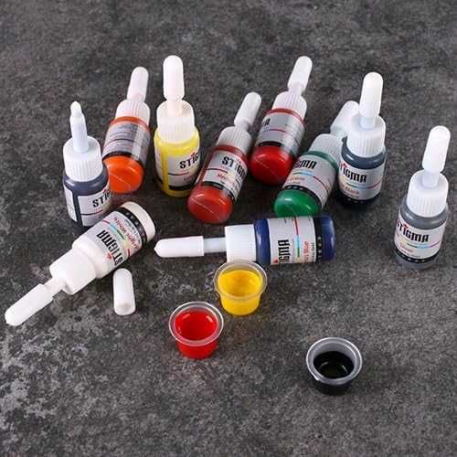 Комплект за татуировки STIGMA за начинаещи, ротационен пистолет за татуировки с комплект мастило