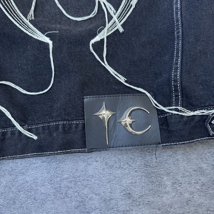 Geacă Thug Club Denim Neagră Originală Archive Streetwear Coreea de Sud – Mărimea M-L
