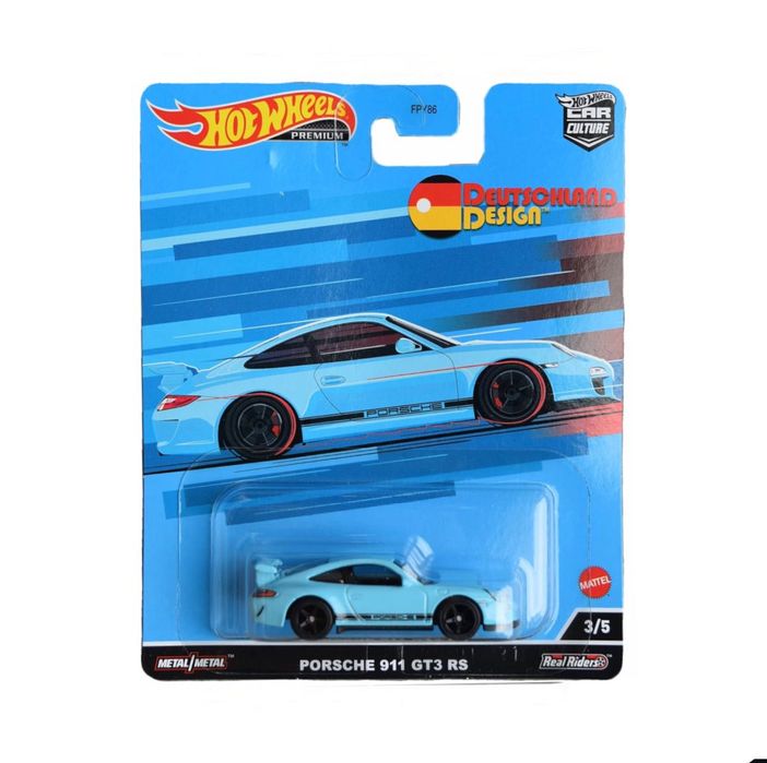 Hot Wheels Porche 911 gt3 premium blue