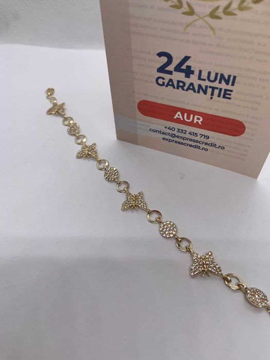 (AG41) Bratara aur, 14k b51634.6 Certificat de garantie