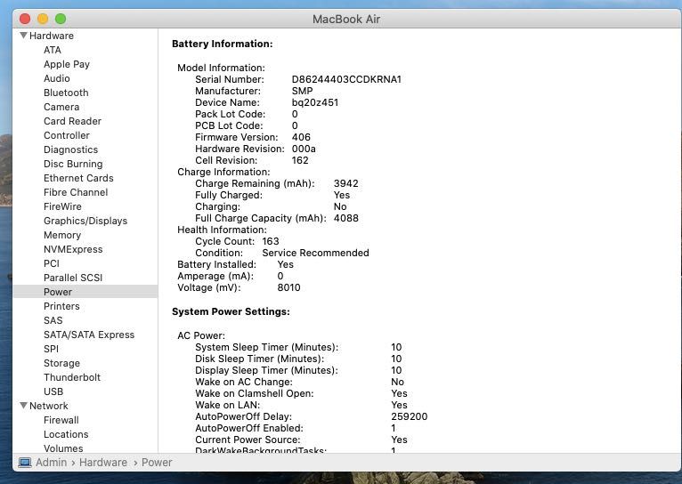 Laptop Apple Macbook Air 2012