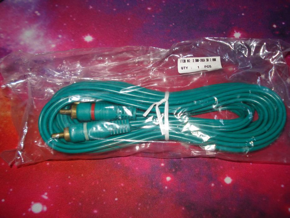 cablu jack audio 3.5mm la rca stereo lungime 3m