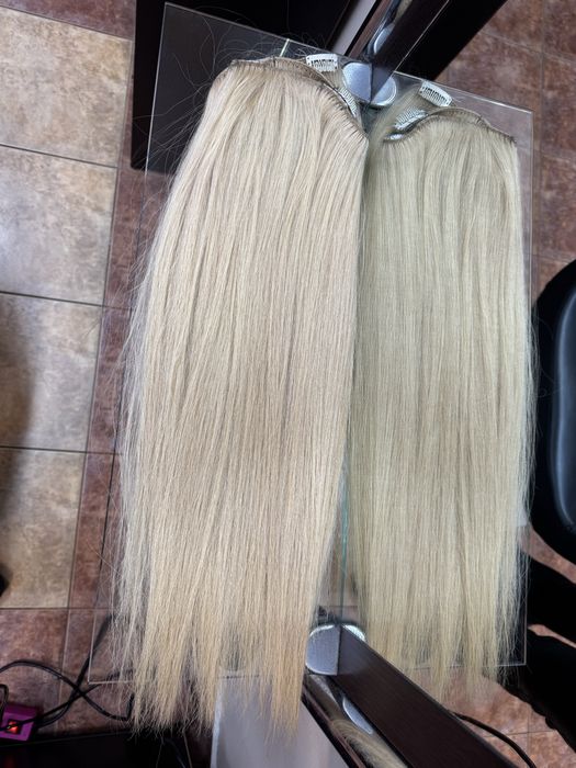 Екстеншъни  естествена коса на щипки 200 грама