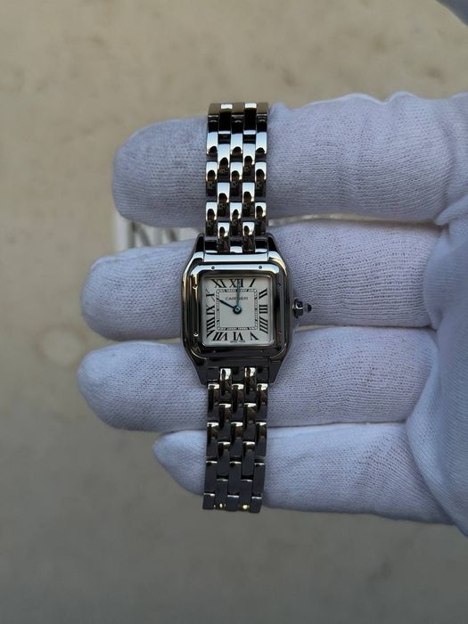 Cartier Panthere 22mm Small дамски часовник - стомана, бял циферблат, налично в София