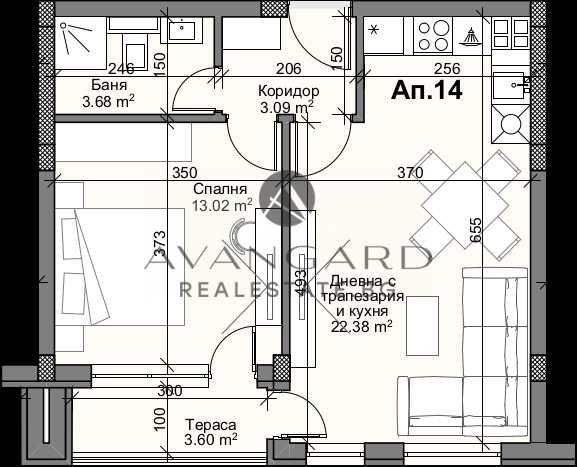 Продава се Двустаен апартамент в Пловдив, Кършияка - 68 кв.м за 1876 €/кв.м - Снимка #1