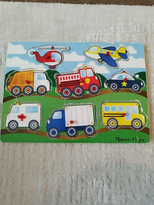 Комплект дървени пъзели