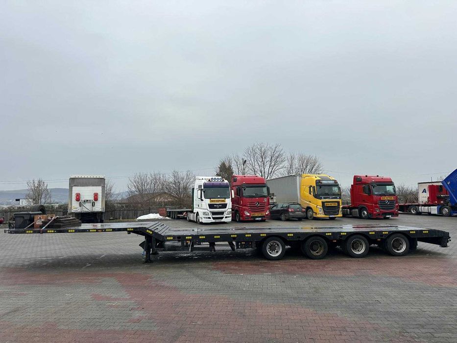 Semiremorca TSR, cuplare mega, 4 axe, extensibila