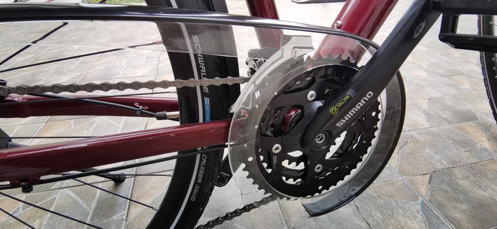 Bicicleta CUBE Touring EXC TRAPEZE Red White 2024 M (54 CM)-STARE: CA NOU